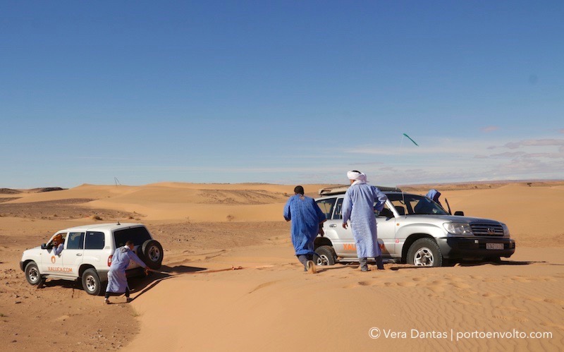Jeep towing in Morocco